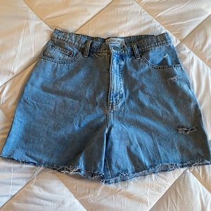 Vintage denim high waisted shorts